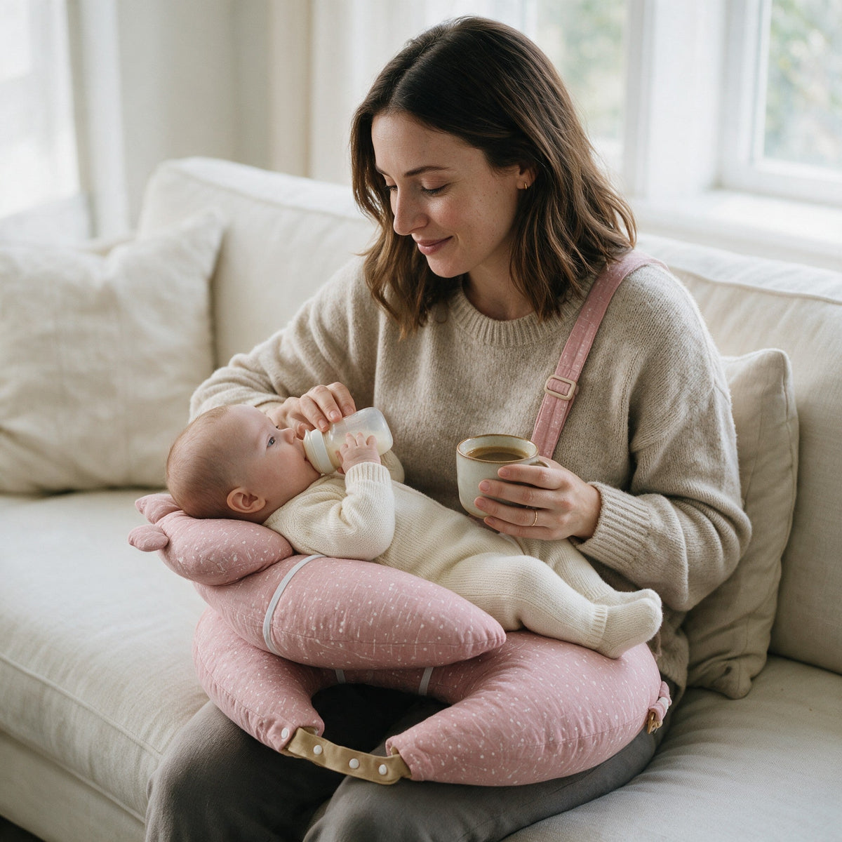 Hands-Free Ergonomic Nursing Pillow