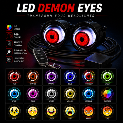 Neon Blink RGB Headlight Eyes