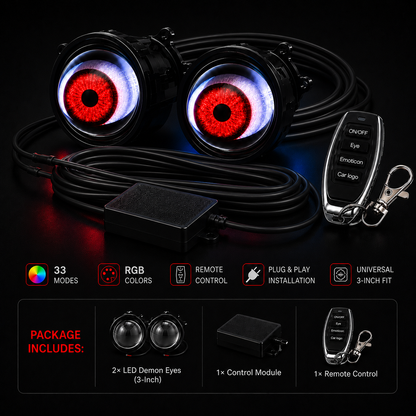 Neon Blink RGB Headlight Eyes