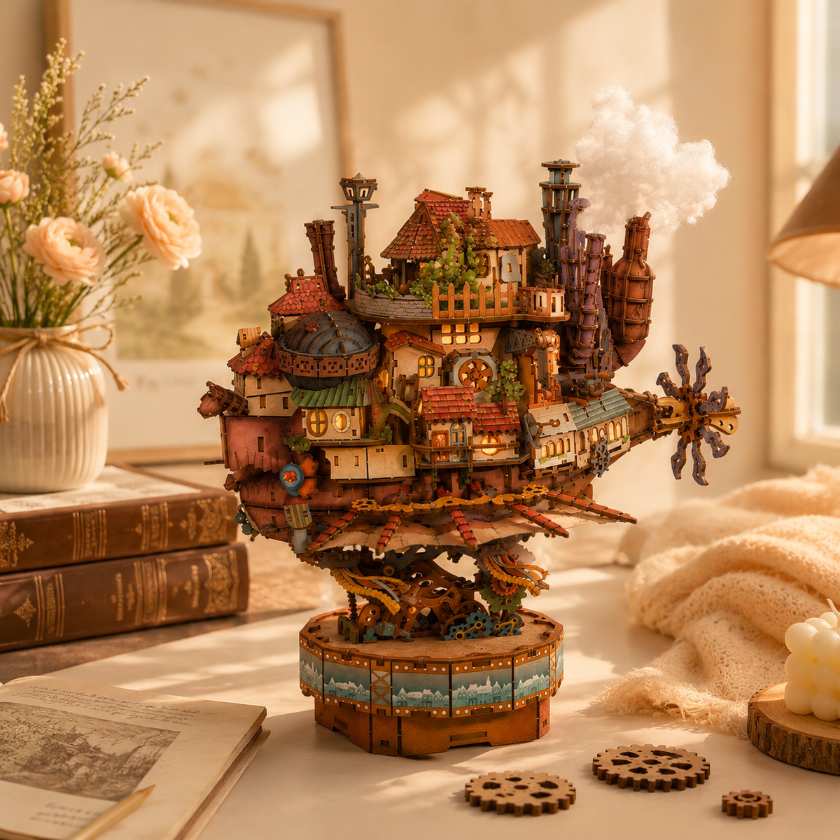The Moving Wizard Castle Decor Figurine