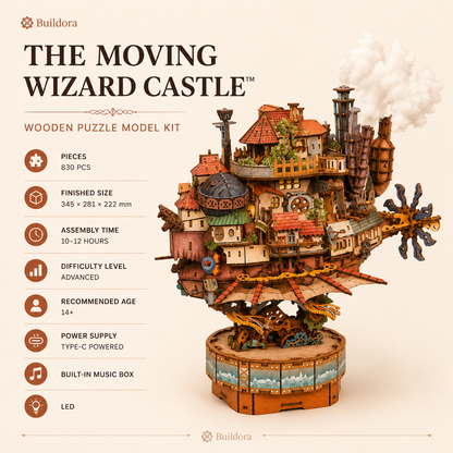 The Moving Wizard Castle Decor Figurine