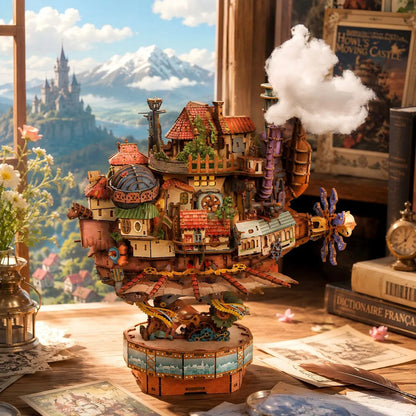 The Moving Wizard Castle Decor Figurine